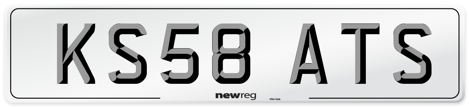 KS58 ATS Number Plate from New Reg